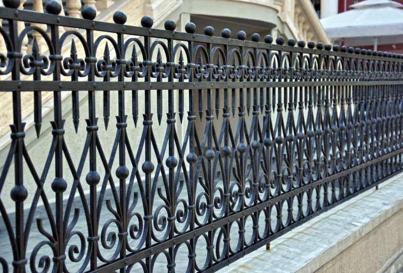 Freshly Painted Iron Fence